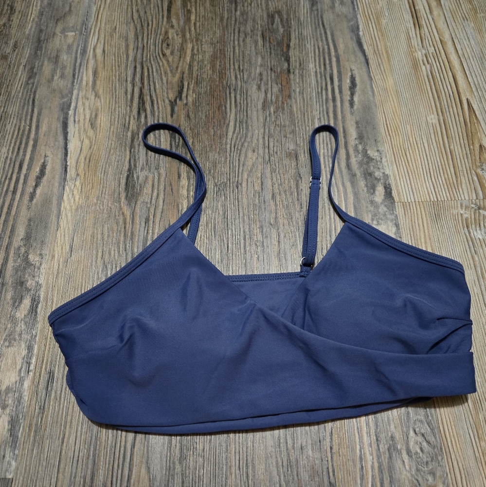 SHEIN Navy Blue Bikini Top